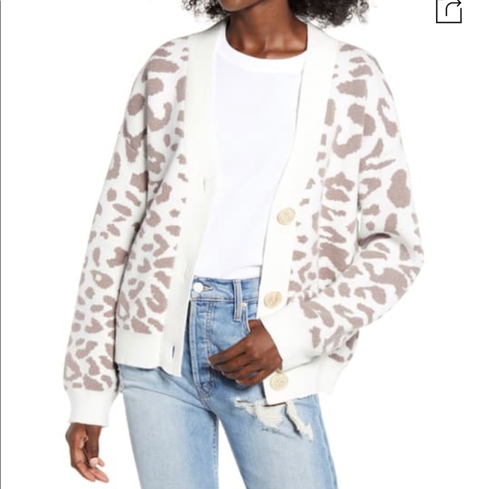 NWT! Leopard cardigan